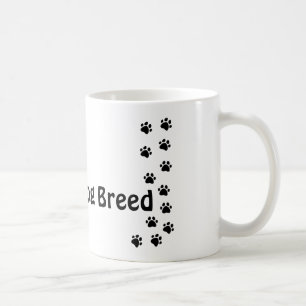 Paw print t-shirt - add your own name or dog breed coffee mug