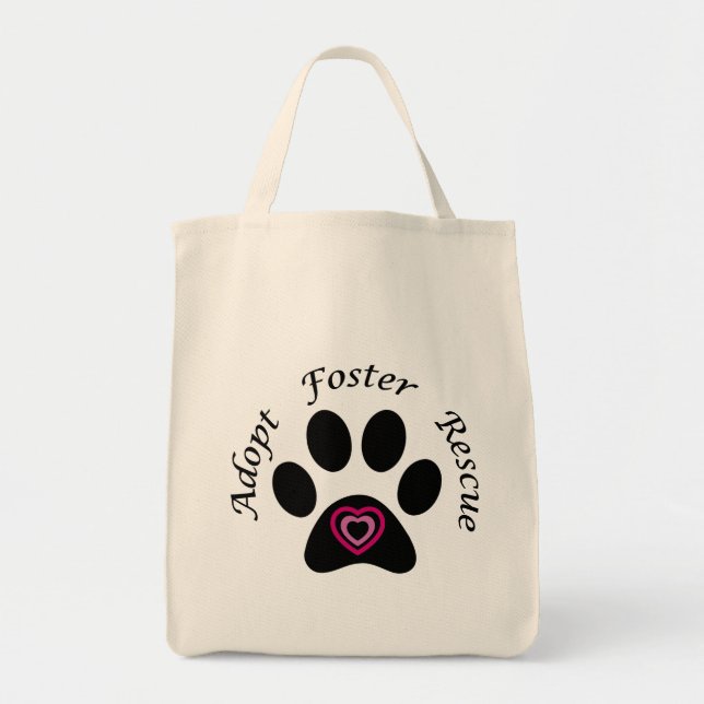 Paw Print Tote Bag (Front)
