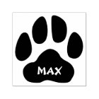 Paw Print With Name Personalised Self Inking Stamp