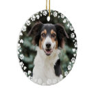 Paw Prints and Hearts Frame Custom Pet Photo