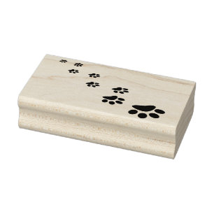 paw prints art stamp