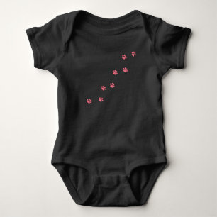 Paw Prints Baby Bodysuit