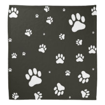 Paw prints bandanna
