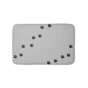 Paw Prints Bath Mat