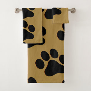 Paw Prints Bath Towel Set