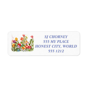 PAW PRINTS BEHIND THE FENCE RETURN ADDRESS LABELS