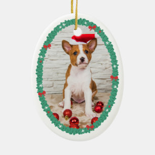 Paw Prints & Bows Tree Puppy's First Christmas Ceramic Tree Decoration