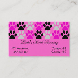 Paw Prints Business Card