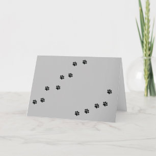 Paw Prints Card