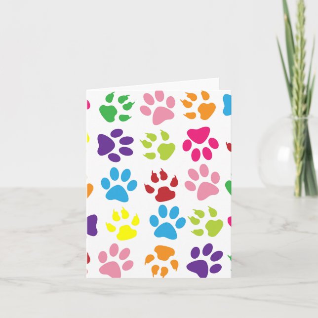 Paw Prints Card (Front)