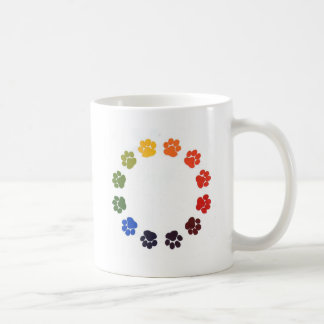 Paw Prints Circle Coffee Mug