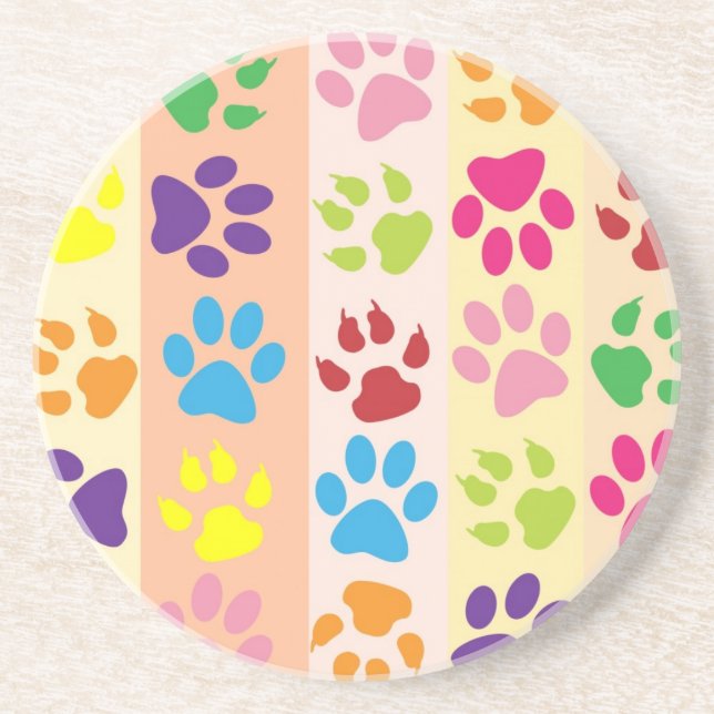 Paw Prints Coaster (Front)