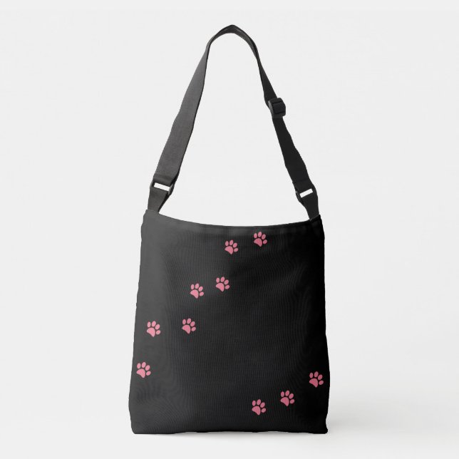 Paw Prints Crossbody Bag (Front)