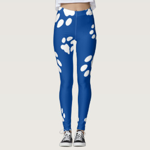 Paw Prints Customise Background Colour Leggings