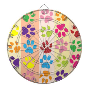 Paw Prints Dartboard