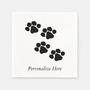 Paw Prints For Animal Lovers Napkin