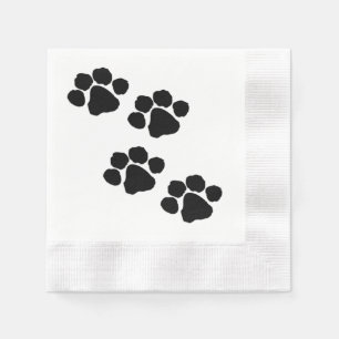 Paw Prints For Animal Lovers Napkin