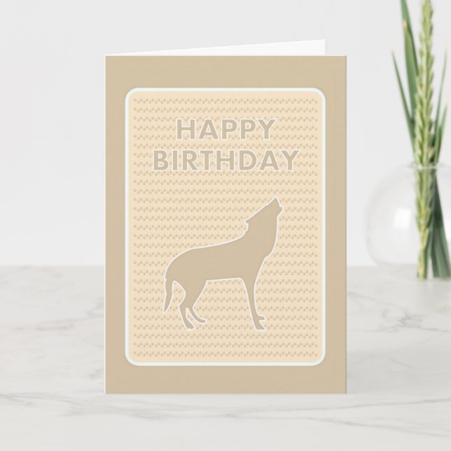Paw Prints Happy Birthday Card (Front)