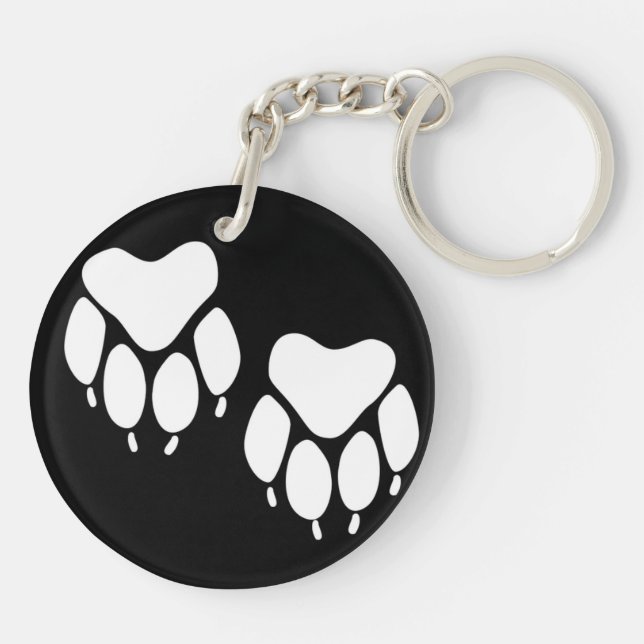 Paw Prints Key Ring (Back)
