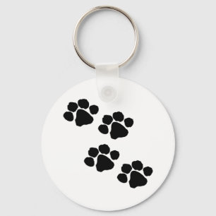 Paw Prints Key Ring