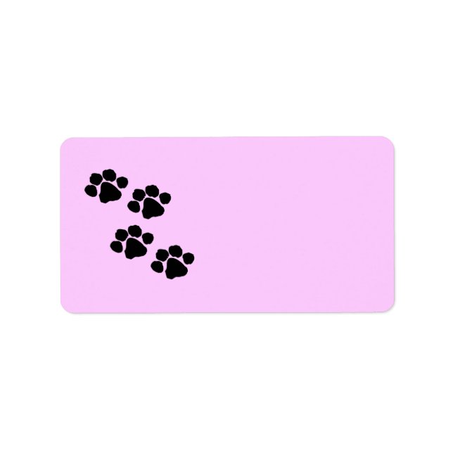 Paw Prints Label (Front)