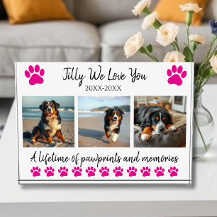 Paw Prints & Memories-Custom Pet- Photo Block
