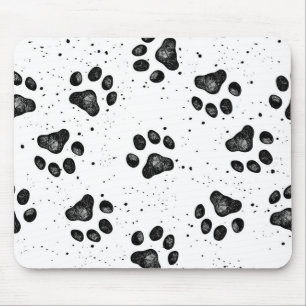 Paw Prints Mouse Pad