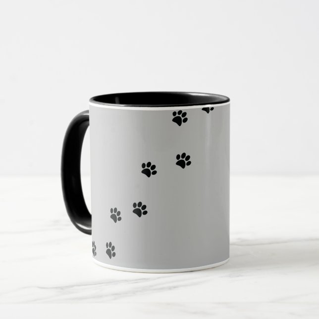 Paw Prints Mug (Front Left)