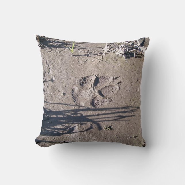Paw Prints (nature series) Cushion (Front)