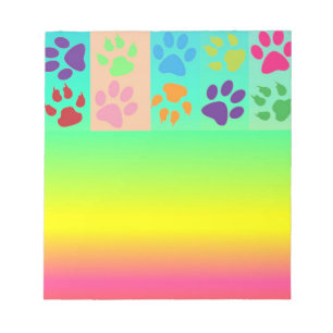 Paw Prints Notepad