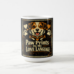 Paw Prints On My Heart – Pet Love Eternal Bond Coffee Mug