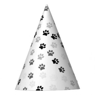 Paw Prints Party Hat for Dog Lovers