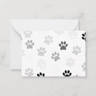Paw Prints Pattern Card