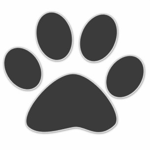 Paw Prints Pattern Custom Cute Black Trendy