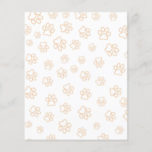 Paw Prints Pattern Scrapbook Paper