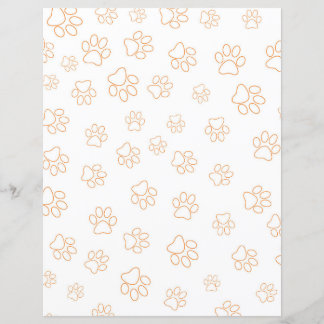Paw Prints Pattern Scrapbook Paper