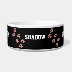 Paw Prints Personalised Dog Food Feeding Dish