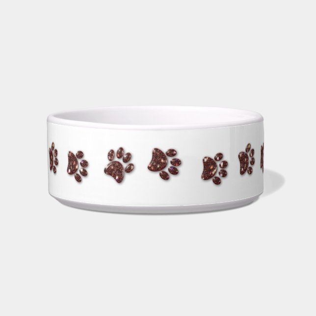 Paw Prints Pet Bowl (Left)