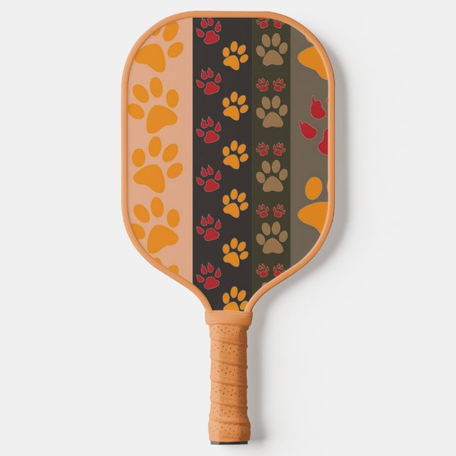 Paw Prints Pickleball Paddle (Front)