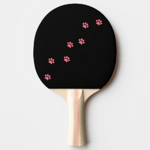 Paw Prints Ping Pong Paddle