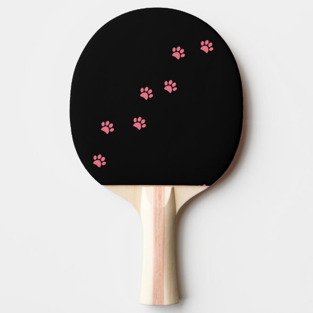 Paw Prints Ping Pong Paddle (Front)