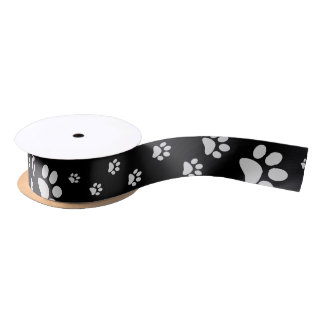 Paw Prints Ribbon Satin Ribbon