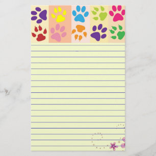 Paw Prints Stationery