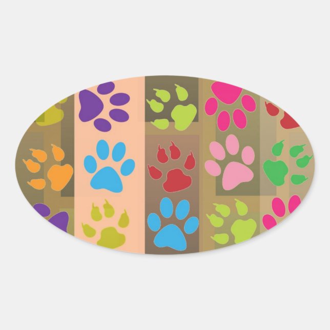 Paw Prints Sticker (Front)