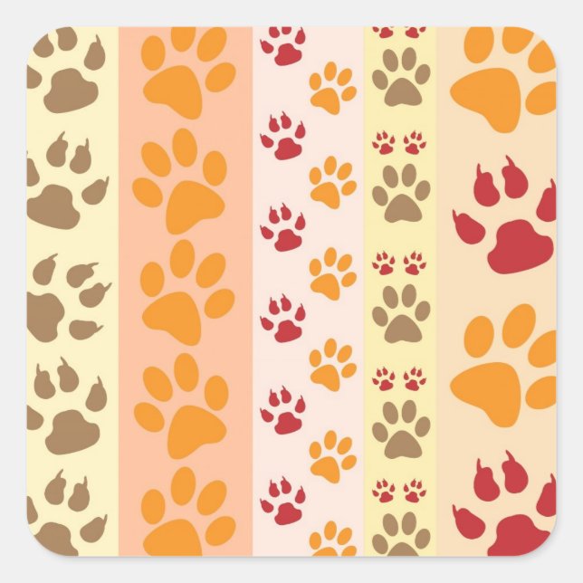 paw prints stickers (Front)
