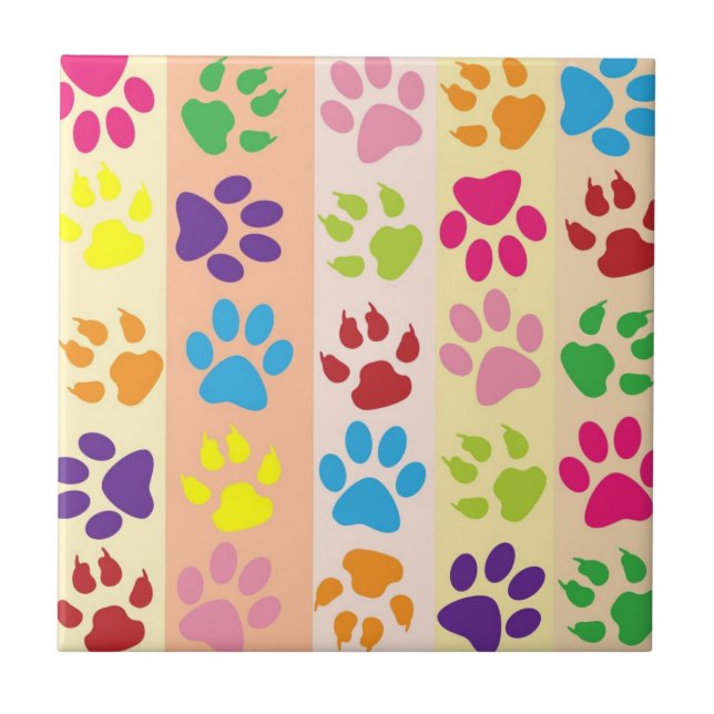Paw Prints Tile (Front)