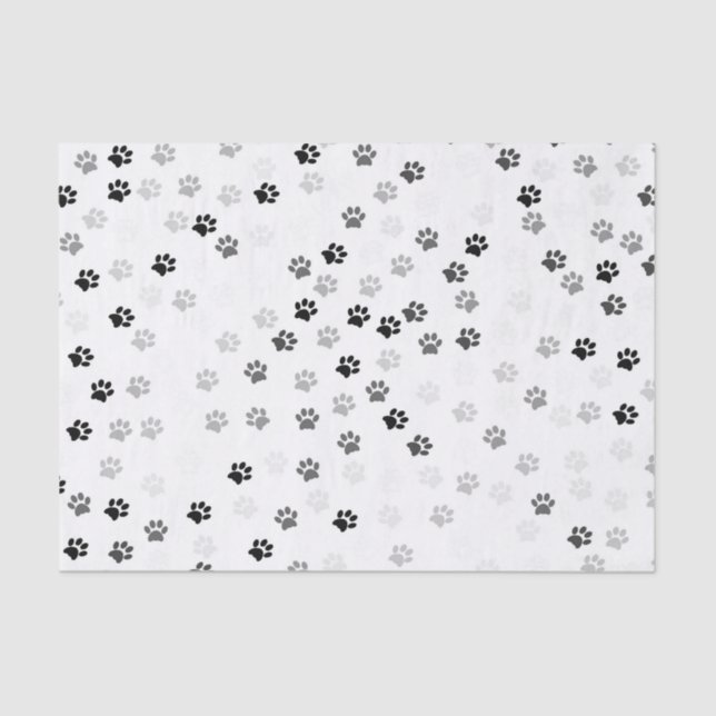 Paw Prints Tissue Paper for Dog Lovers (Front)