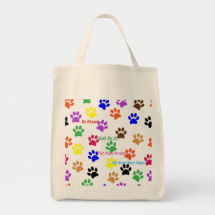 Paw Prints Tote Bag
