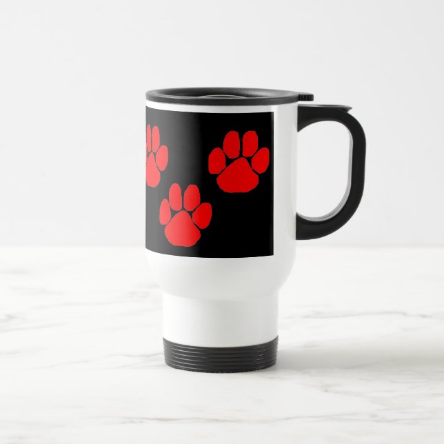 Paw Prints Travel Mug (Right)