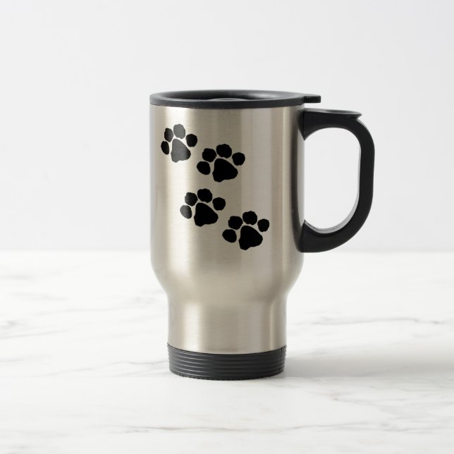 Paw Prints Travel Mug (Right)